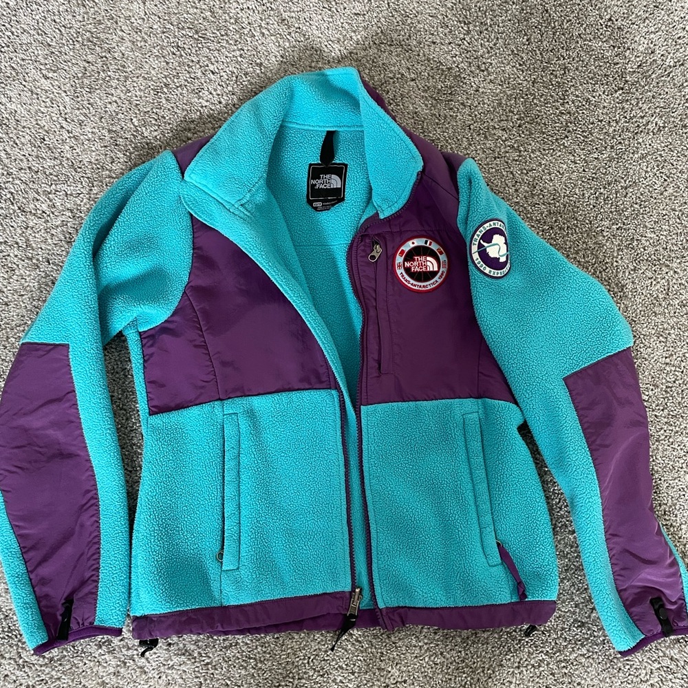 The North Face Turquoise/ Purple Denali Fleece Jacket Limited Edition Expedition